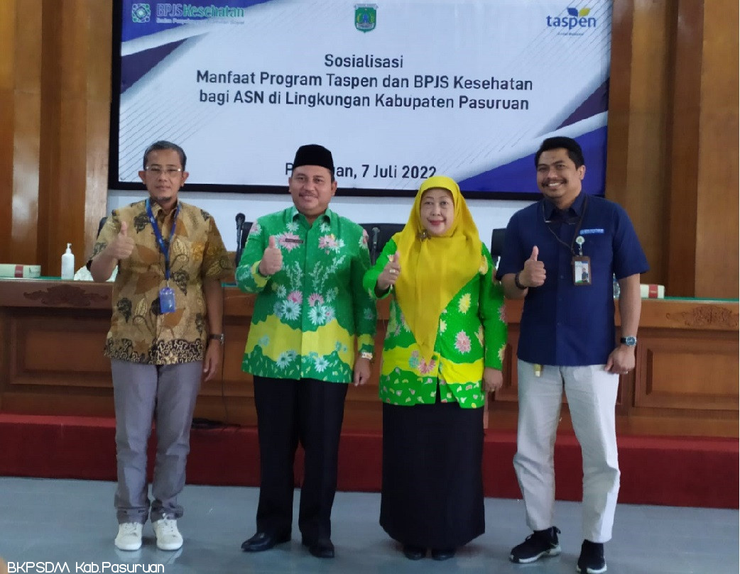 SOSIALISASI MANFAAT PROGRAM TASPEN DAN BPJS KESEHATAN BAGI ASN DI LINGKUNGAN KABUPATEN PASURUAN