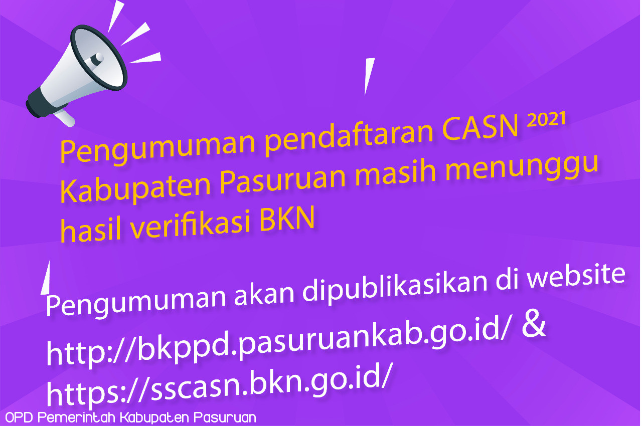 Pengumuman Pendaftaran Seleksi CASN 2021