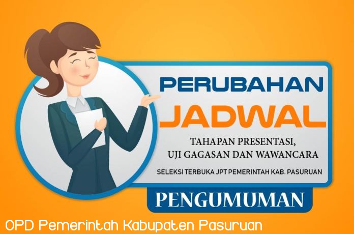 PENGUMUMAN PERUBAHAN JADWAL TAHAPAN  PRESENTASI, UJI GAGASAN DAN WAWANCARA