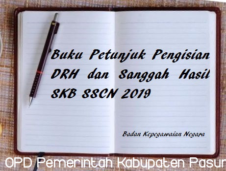 BUKU PETUNJUK PENGISIAN DRH DAN SANGGAH HASIL SKB SSCN 2019