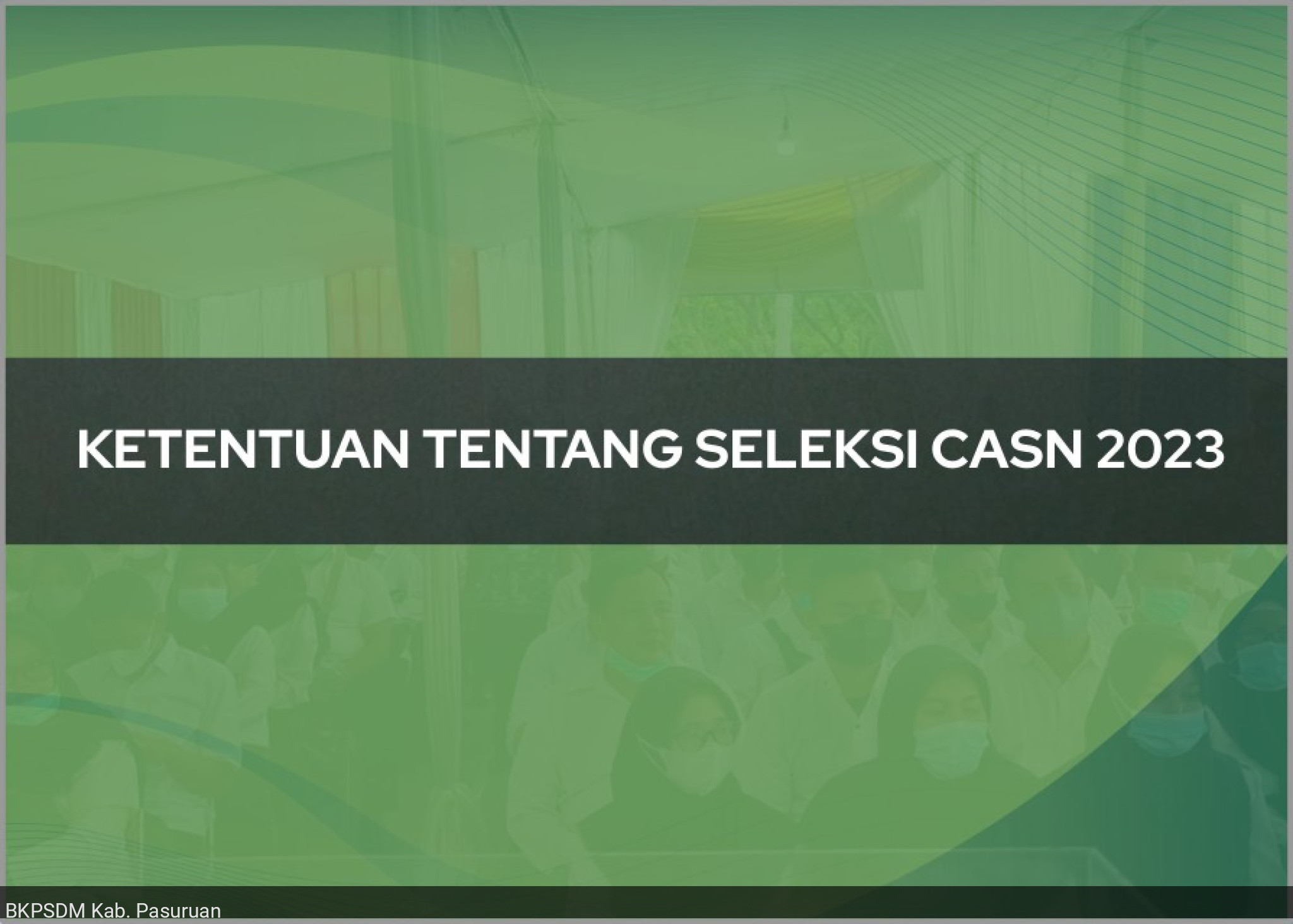 Ketentuan tentang Pengadaan CASN Formasi Tahun 2023