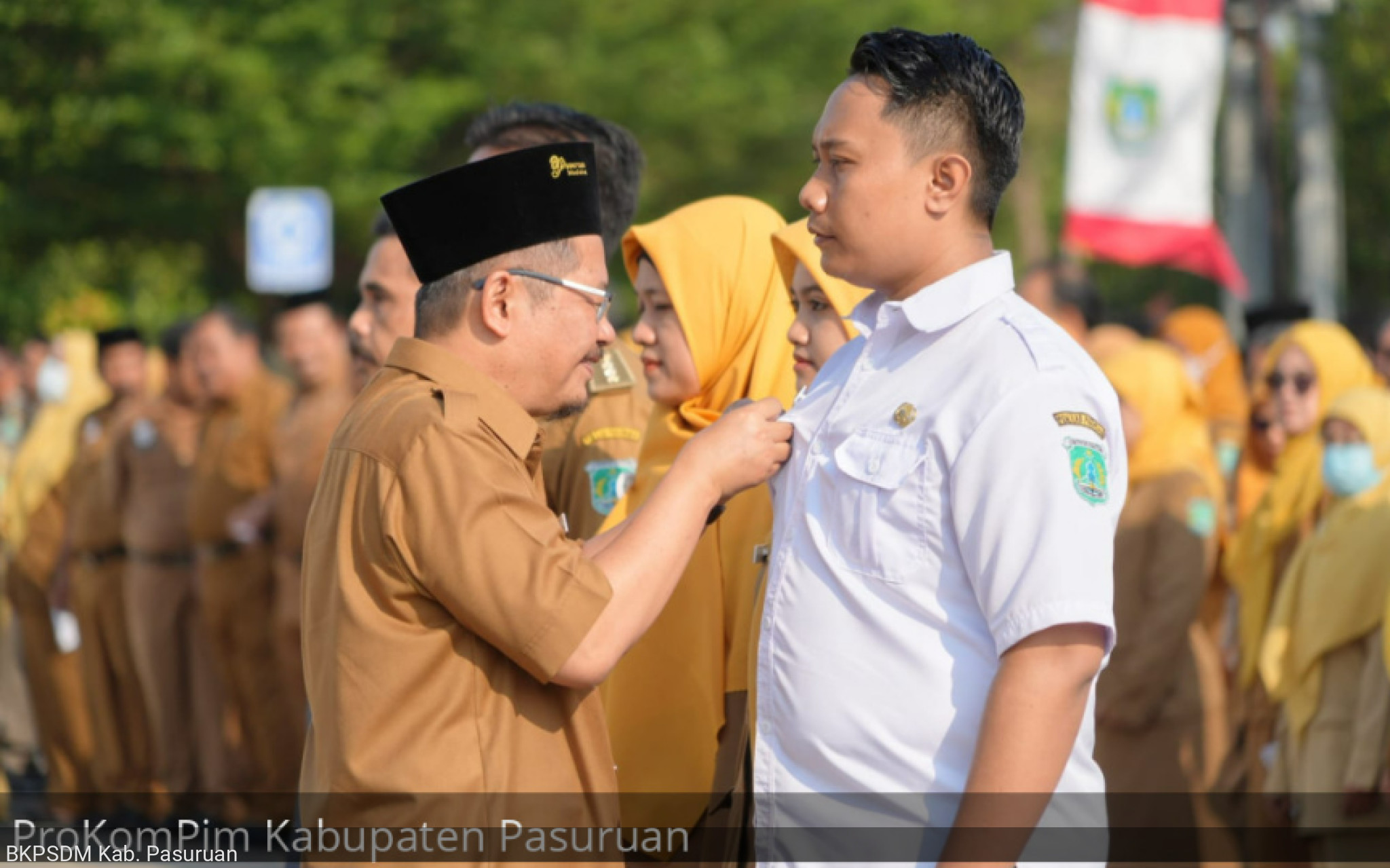 Pj. Bupati Andriyanto Sematkan PIN Hari Jadi Kabupaten Pasuruan ke-1095, Pertanda Rangkaian Acara Mulai Digelar