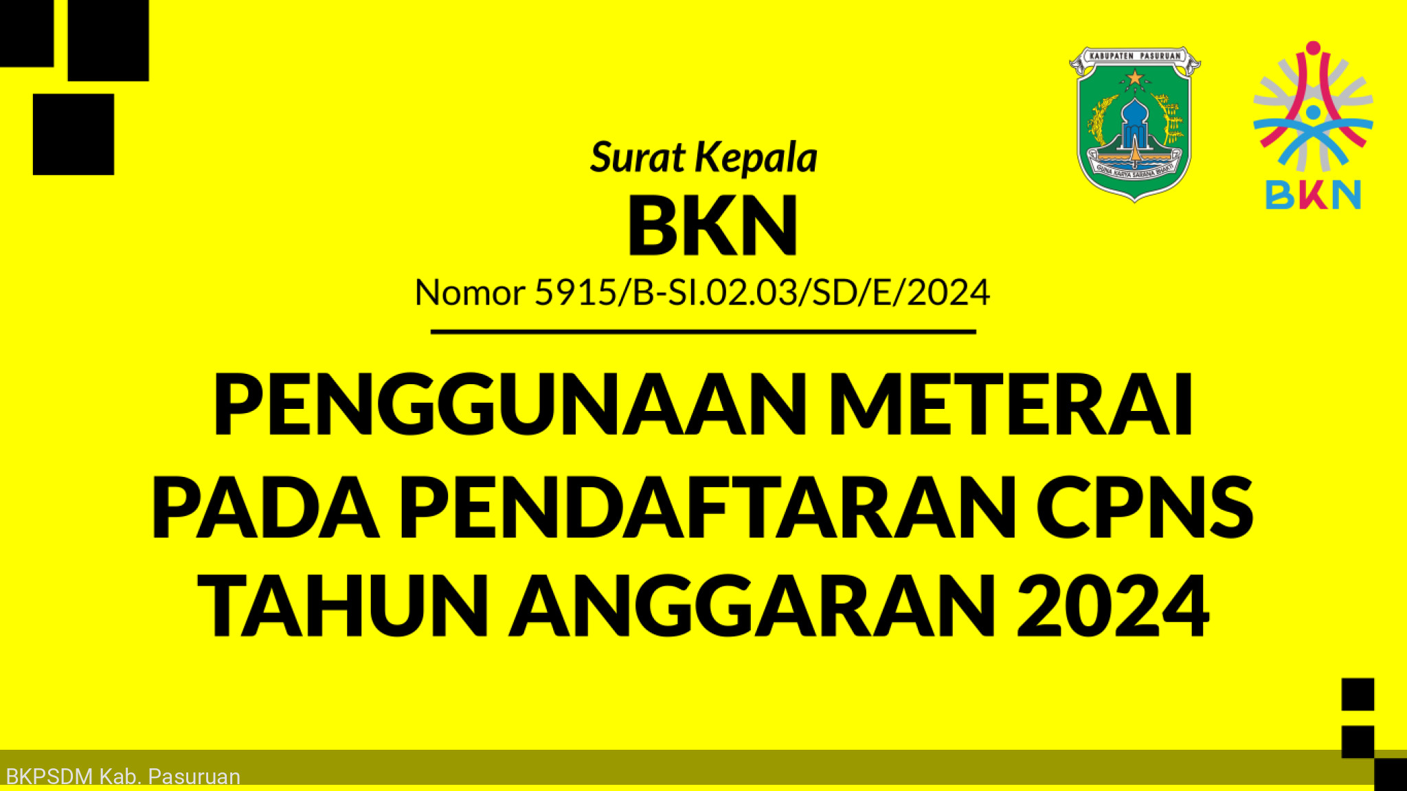 PENGGUNAAN METERAI PADA PENDAFTARAN CPNS TAHUN ANGGARAN 2024